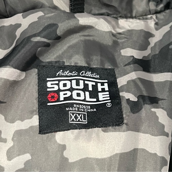 Mens Y2K South Pole Jacket Water Repellent Parka Heavyweight Jacket XXL - Picture 5 of 9